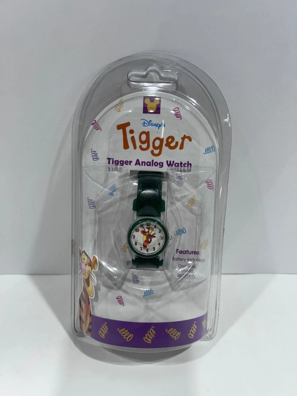 NEW Vintage Disney Seiko SII Collectible Green wristband TIGGER fac watch ANALOG